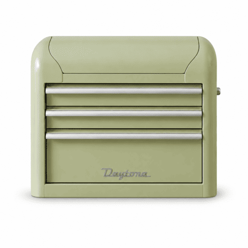 [Pre-Order] Daytona D3DSCG 24" 3 Drawer Retro Storage Chest - Pastel Green