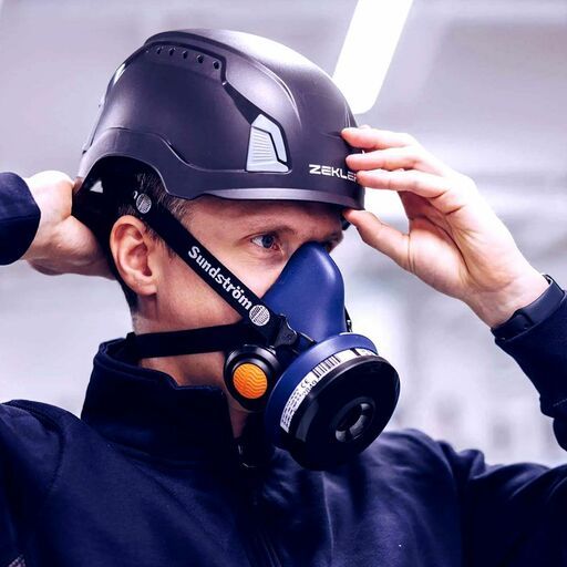 Sundstrom SR100 (100-03218) Silicone Half Face Respiratory Mask - Small/Medium – image 4