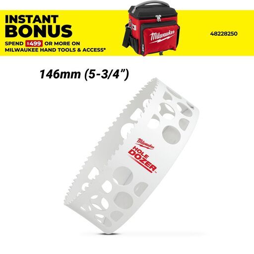 Milwaukee 49560249 146mm (5-3/4") HOLE DOZER Bi-Metal Hole Saw