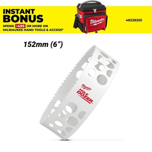 Milwaukee 49560253 152mm (6") HOLE DOZER Bi-Metal Hole Saw