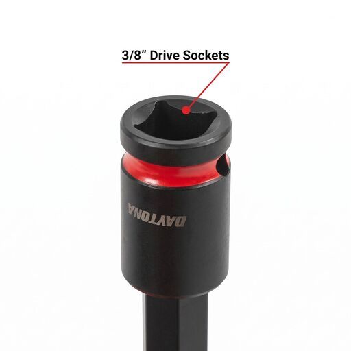 Daytona D2438SBS 24pce 3/8" T10-T60 50mm and 150mm CR-V Sockets with S2 Bits Set – image 6