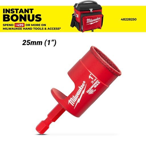 Milwaukee 49560517 25mm (1") DIAMOND MAX™ Hole Saw