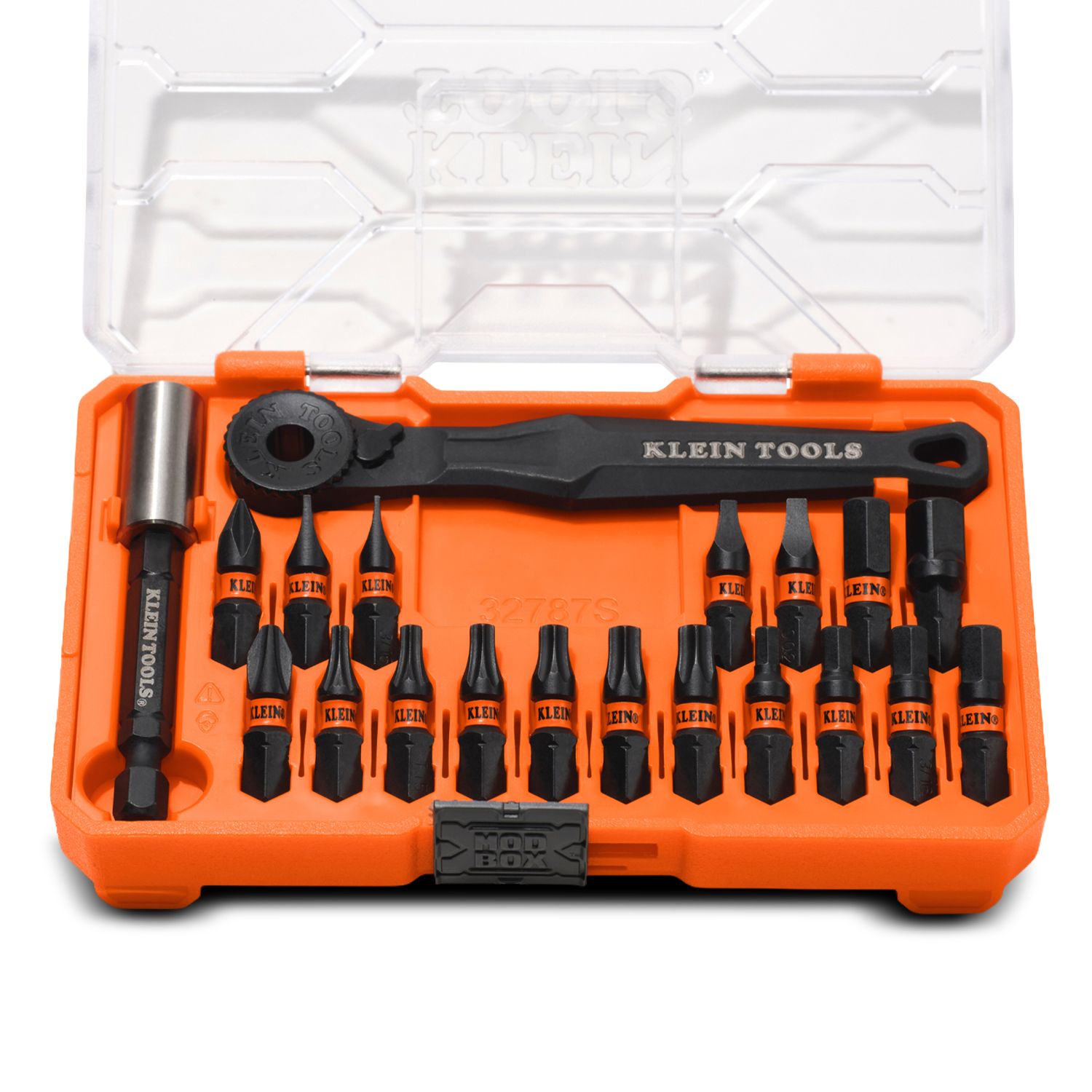 Klein A-32787S 20pce Proflex Micro Ratchet Impact-Rated Bit Set – image 1