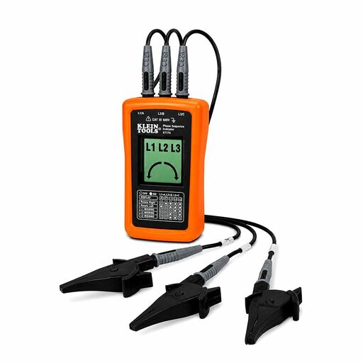 Klein A-ET170 Phase Rotation Meter L1 L2 L3 Sequence Indicator