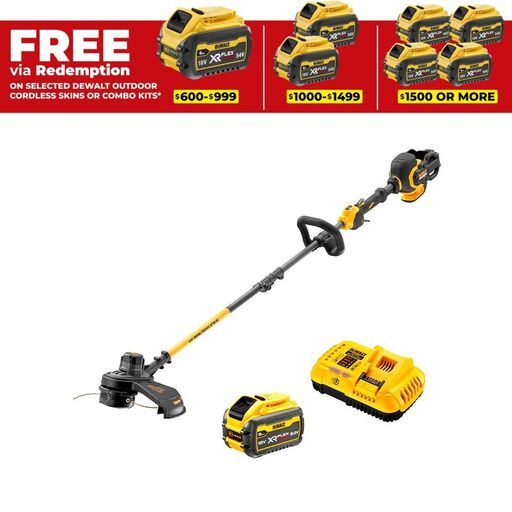 [Pre-Order] DeWalt DCM5713X1-XE 54V 9.0Ah Li-ion XR FLEXVOLT 38cm Split Shaft Line Trimmer  Combo Kit