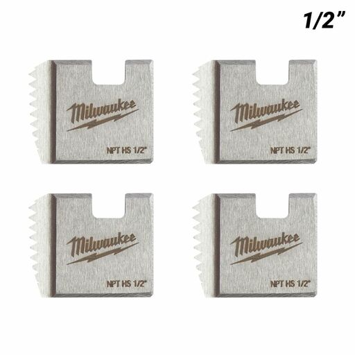 Milwaukee 48361107 1/2" HS NPT Threading Dies