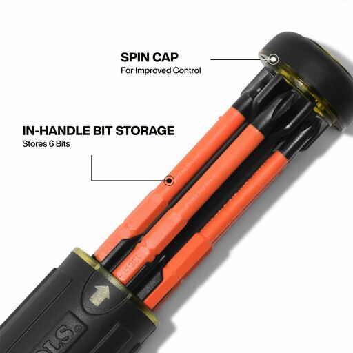 Klein A-32306INS 6-In-1 Insulated Auto-Lock Screwdriver – image 6