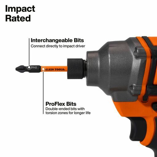 Klein A-32315HD 15-In-1 Ratcheting Impact-Rated Multi-Bit Torsion Zone Screwdriver Set – image 4