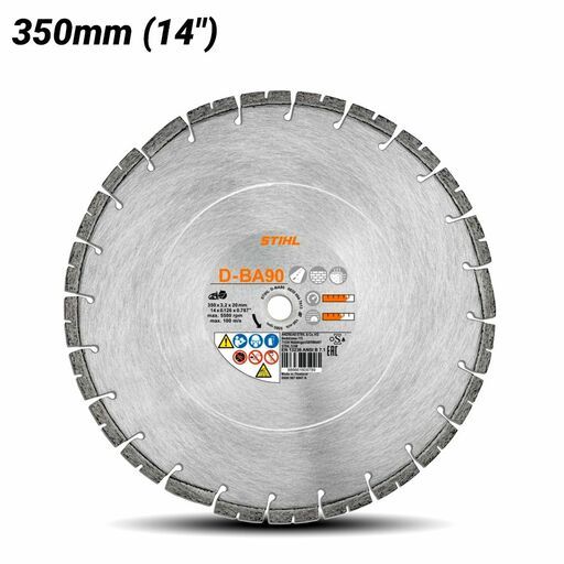 STIHL BA90 (08350947013) 350mm (14") Diamond Cutting Wheel