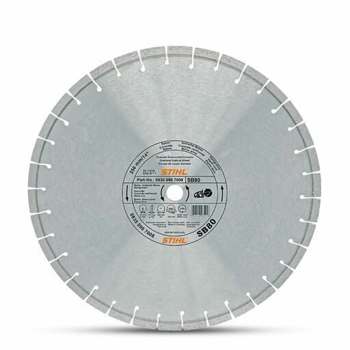 STIHL D-SB90 (08350967009) 350mm (14") Hard Stone Concrete (SB) Diamond Cutting Wheel – image 2