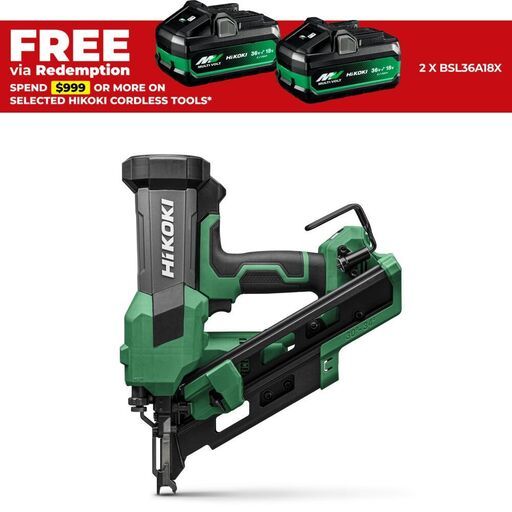 HiKOKI NR1890DCB(W6Z) 18V Li-ion Cordless Gasless 90mm Framing Nailer - Skin Only
