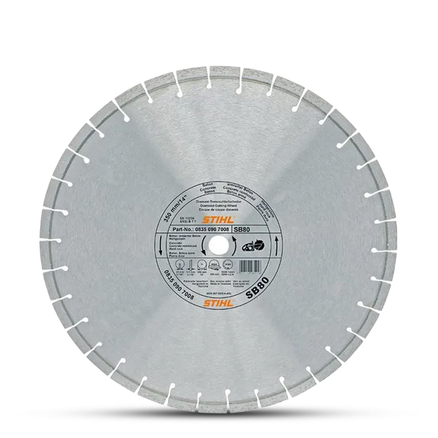 STIHL D-SB90 (08350967004) 300mm (12") Hard Stone Concrete (SB) Diamond Cutting Wheel – image 2