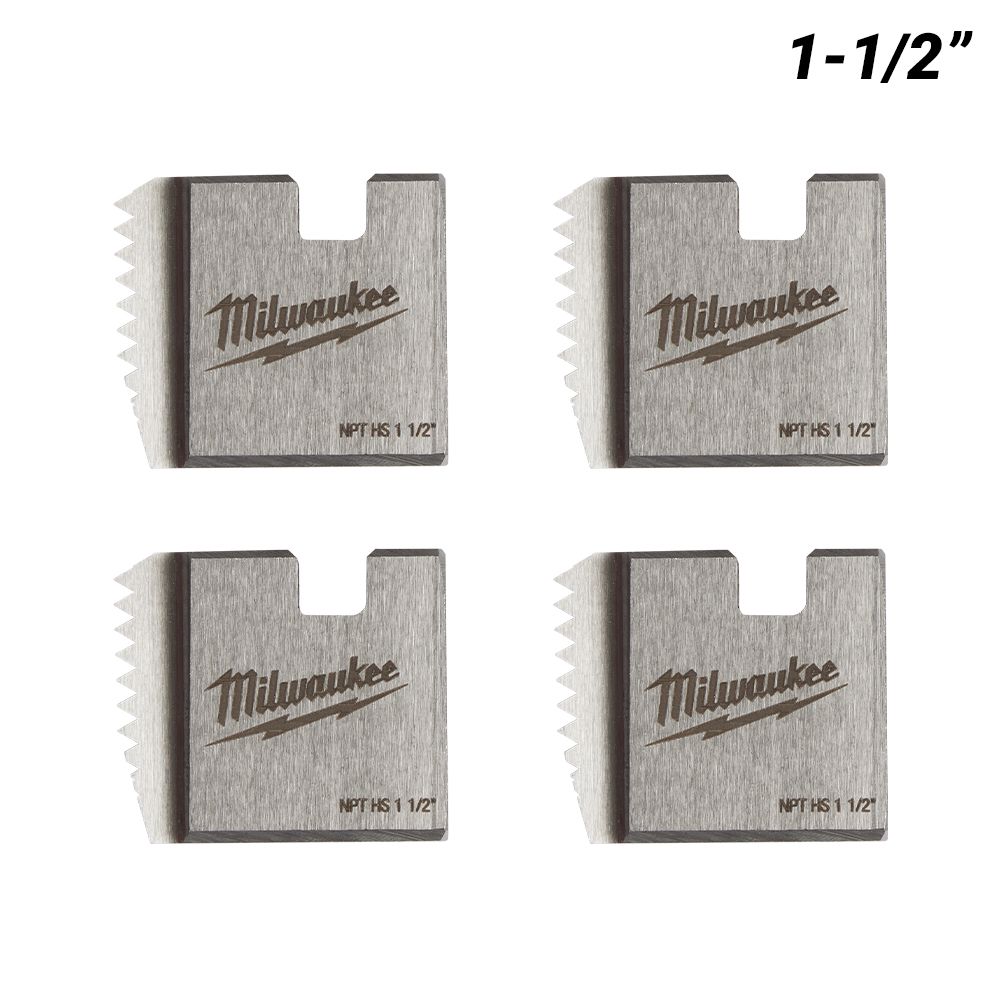 Milwaukee 48361111 1-1/2" HS NPT Threading Dies – image 1