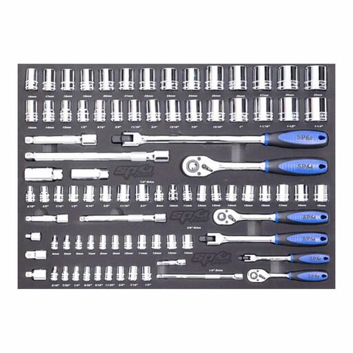 SP Tools SP53115GY 541pce 58" Apex Series Roll Cabinet Metric & SAE Tool Kit – image 4