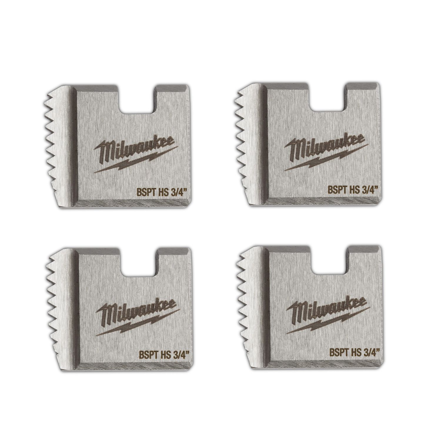 Milwaukee 4932480234 3/4" HS BSPT Threading Dies – image 2