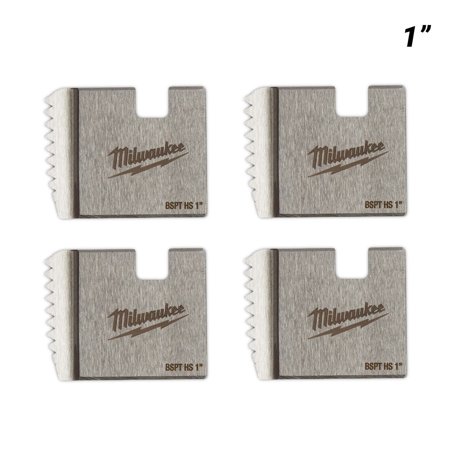 Milwaukee 4932480235 1" HS BSPT Threading Dies – image 1