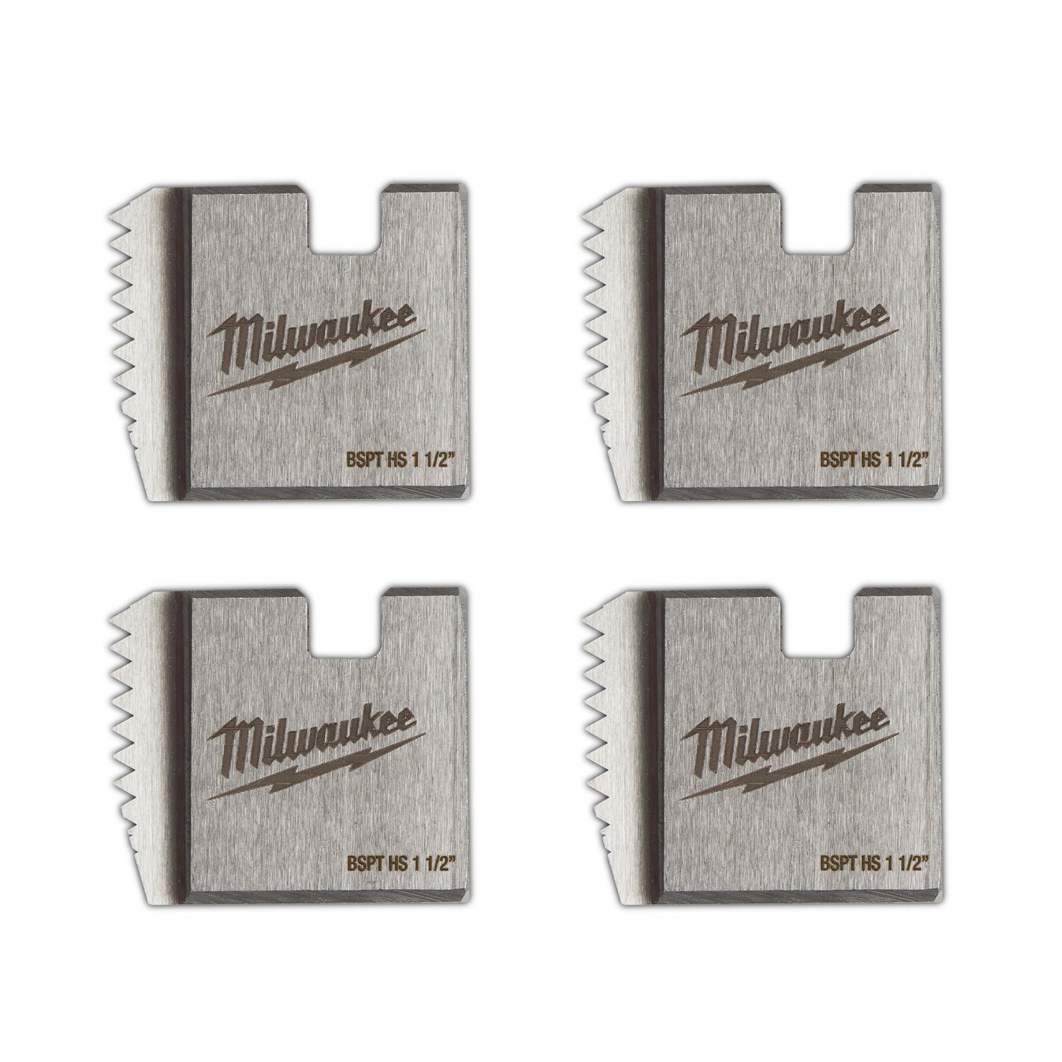 Milwaukee 4932480237 1-1/2" HS BSPT Threading Dies – image 2