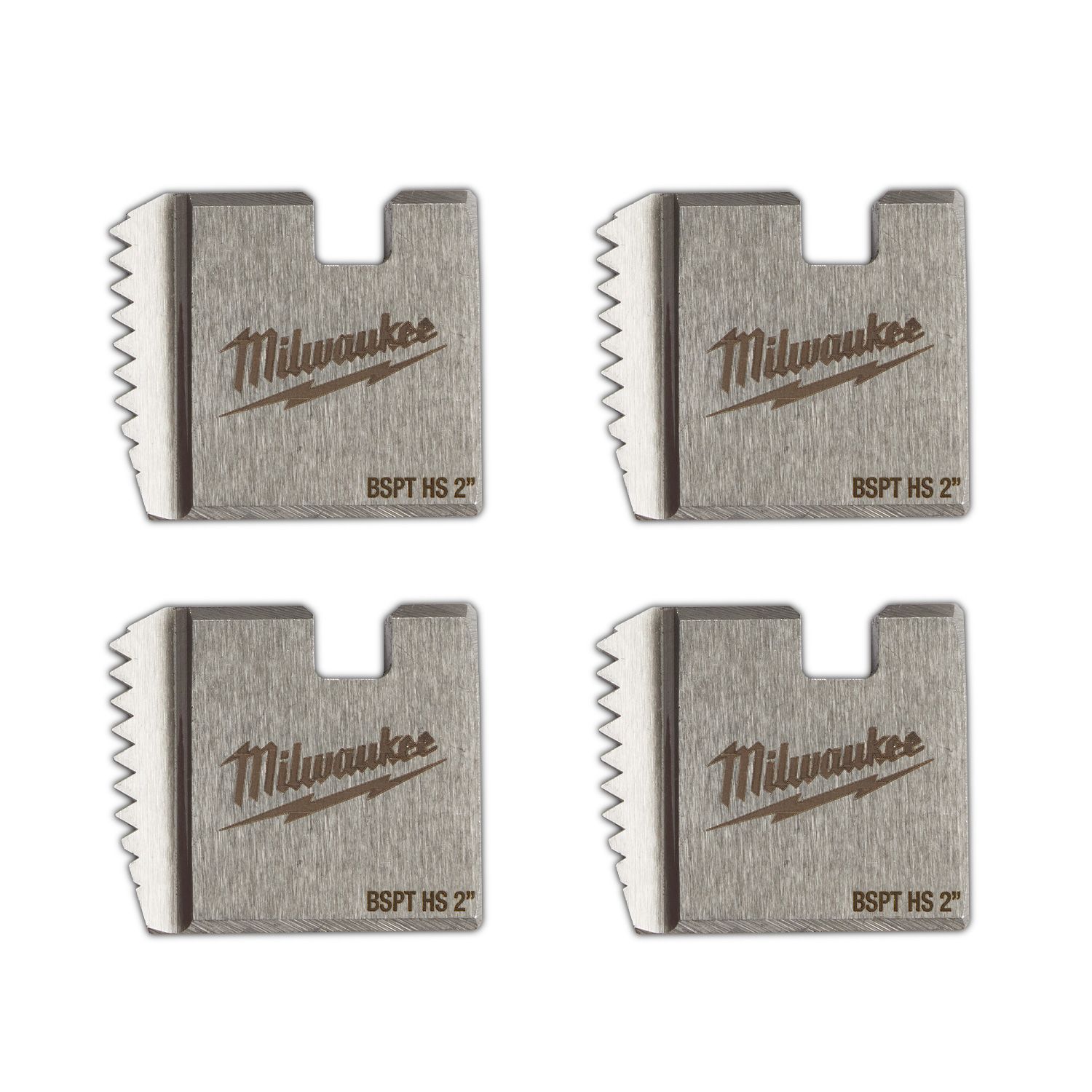 Milwaukee 4932480238 2" HS BSPT Threading Dies – image 2
