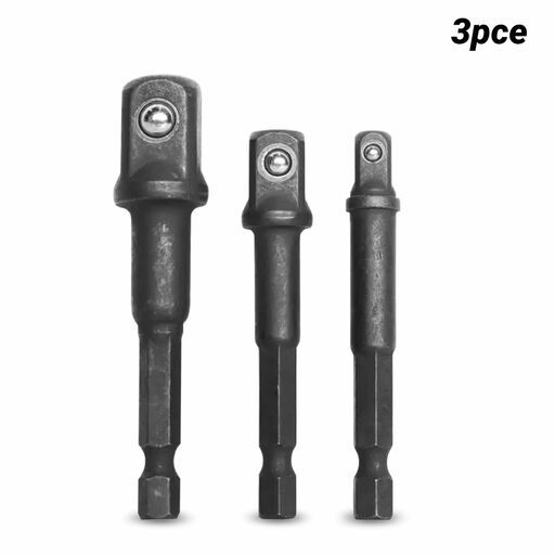 SP Tools SP20388 3pce 1/4" 3/8" 1/2" Dr Impact Extension Adapters