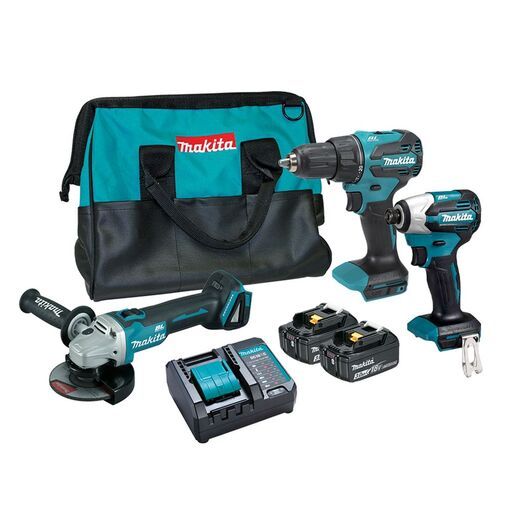 Makita DLX3209F01 18V 3.0Ah Li-ion Cordless Brushless 3pce Combo Kit – image 2