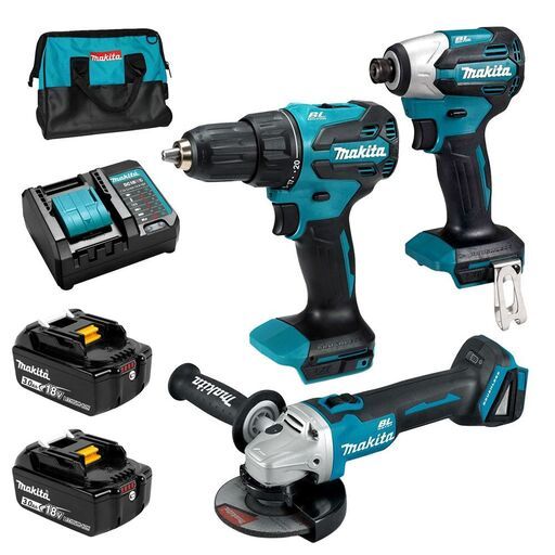 Makita DLX3209F01 18V 3.0Ah Li-ion Cordless Brushless 3pce Combo Kit