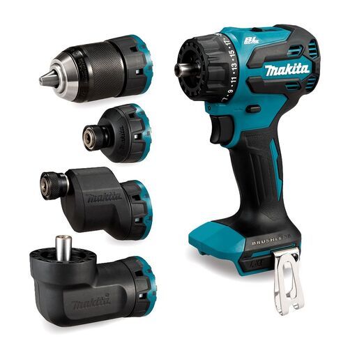 Makita DDF491ZJ01 18V Li-ion Cordless Brushless 65Nm 1900RPM Multi-Head Driver Drill - Skin Only
