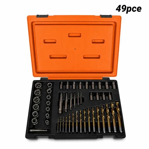 SP Tools SP31322 49pce Multi Fastener Extractor & Drill Bit Kit