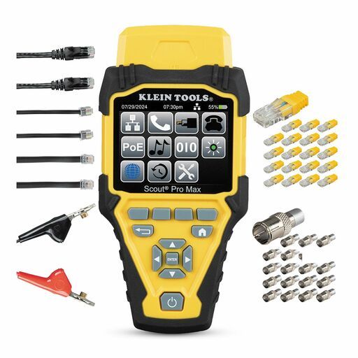 Klein A-VDV501-770 Scout® Pro Max Network Cable Tester With Remote Set