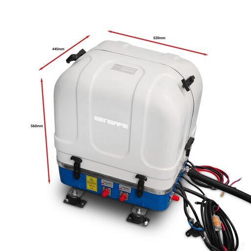 Gensafe GMSW6.2KW Salt Water-Cooled Marine Diesel Generator with Kubota D282 Engine, Sound-Reduction Enclosure & Remote Start – image 3