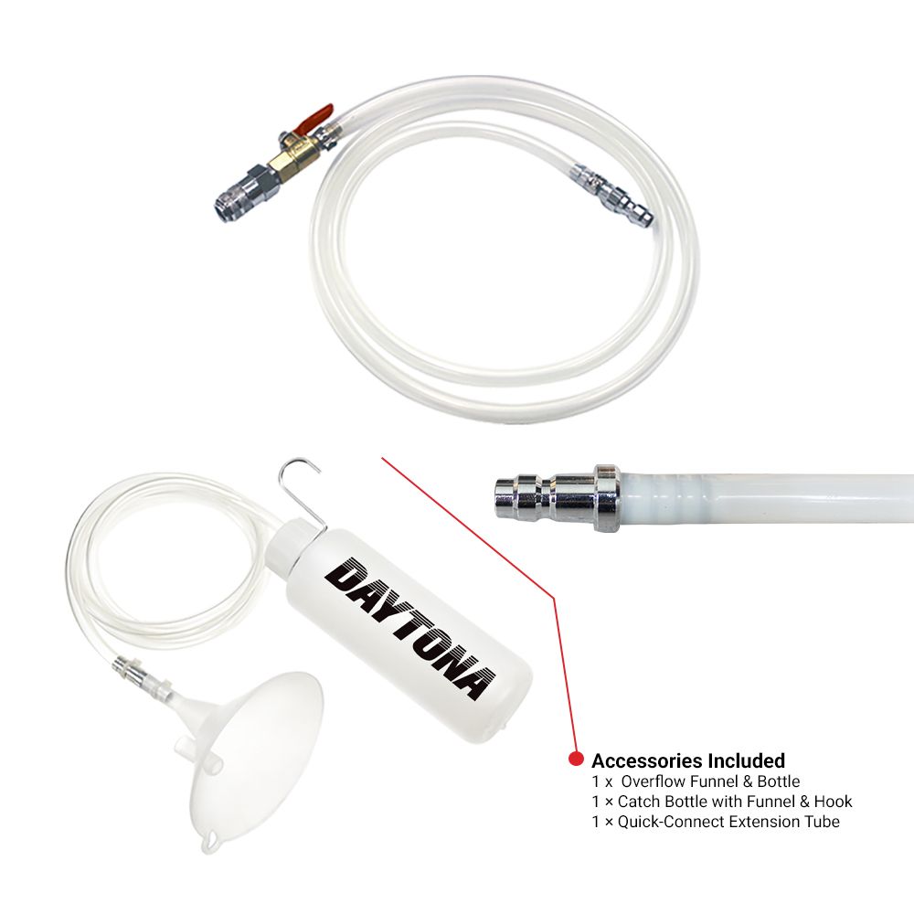 [Temporarily Out Of Stock] Daytona DFE105 10.5 Litre 2-in-1 Manual Extract & Discharge Pump with 14pce ATF Adapter Set – image 2