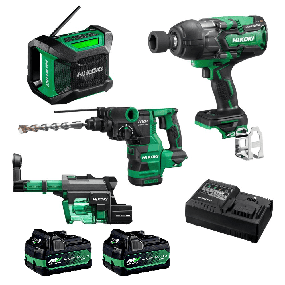 HiKOKI KC36D2WD(PMZ) (AU48000079) 18V/36V 5.0Ah/2.5Ah Li-ion MultiVolt Cordless Brushless 3pce Combo Kit – image 4