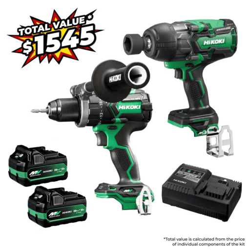 HiKOKI KC36D2WRPMZ (AU48000080) 36V 5.0Ah/2.5Ah Li-ion MultiVolt Cordless Brushless 2pce Combo Kit – image 2