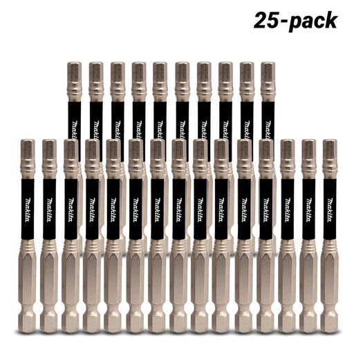 Makita E-29941 25-Pack HEX5 x 76mm Impact XPS Power Bits