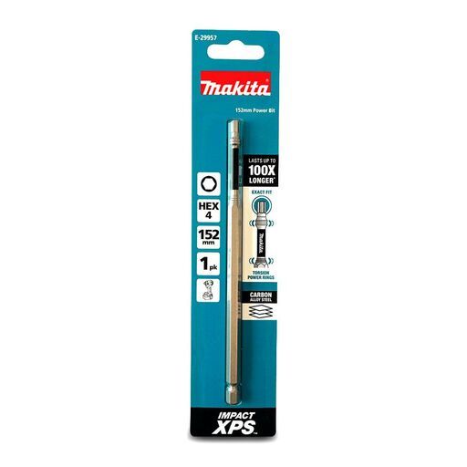 Makita E-29957 HEX4 x 152mm Impact XPS Power Bit – image 3