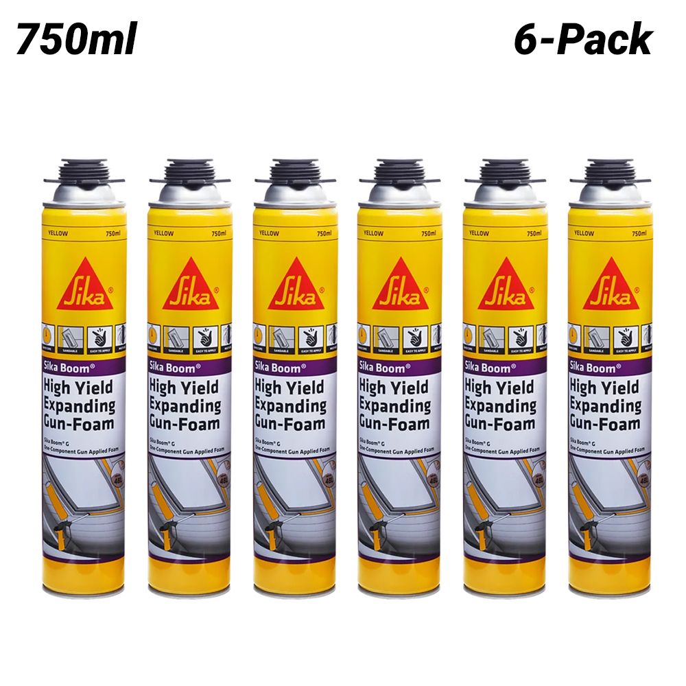 Sika 781218-6PK 6-Pack 750ml Boom G Filler Expanding Foam – image 1