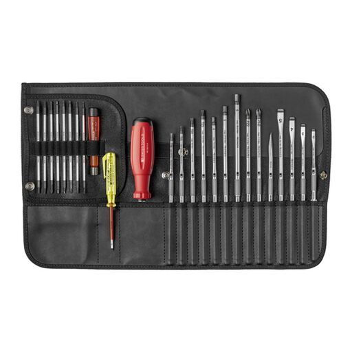 PB SWISS TOOLS PB 38515.LED CBB 31 tools in 1 SwissGrip Evo screwdrivers, set with interchangeable blades