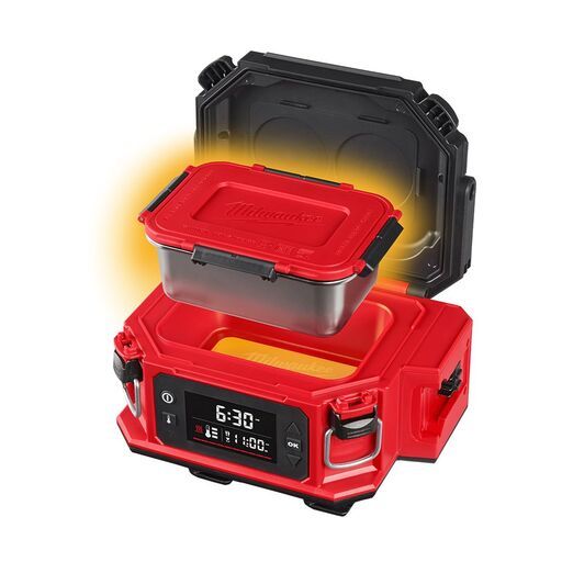 Milwaukee M18PHLB0 18V Li-ion Cordless PACKOUT Heating Lunch Box - Skin Only – image 8