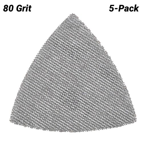 Makita D-82719 5-Pack 93mm x 93mm Coarse 80 Grit Mesh Sanding Delta