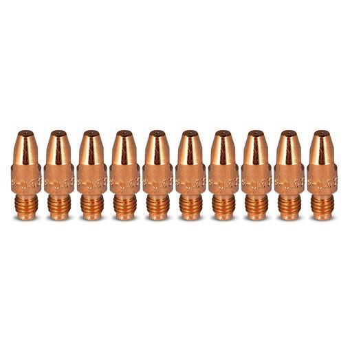 UNIMIG PCTAL0005-10 10-Pack 1.0mm M8 Aluminium Binzel Style Contact Tip