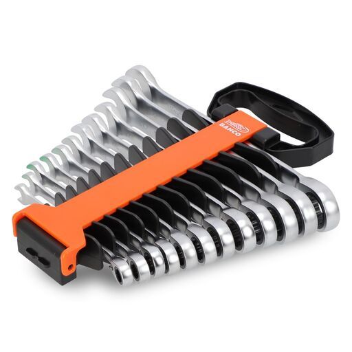 Bahco 2RM/SH12 12pce Combination Ratchet Spanner Set
