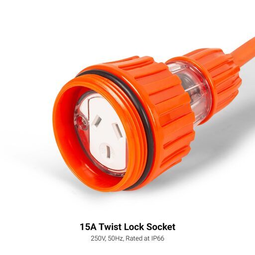 [Temporarily Out Of Stock] Bayer B15M15 15m x 2.5mm² 15AMP Extra Heavy Duty Rubber Extension Lead – image 5