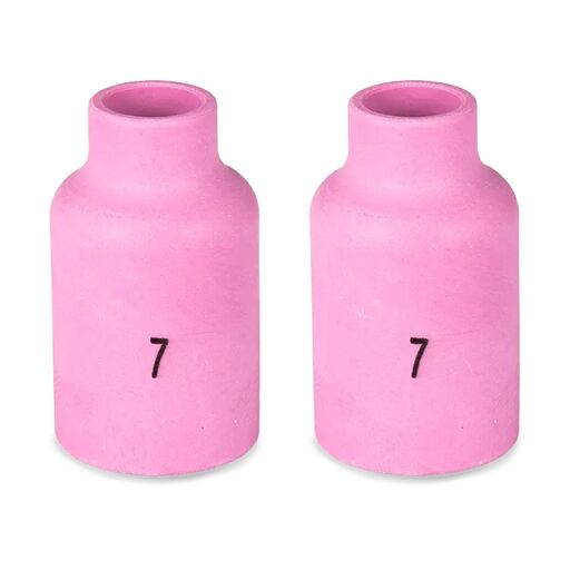UNIMIG P54N15 2-Pack Size 7 17/18/26 Series TIG Gas Lens Ceramic Cups
