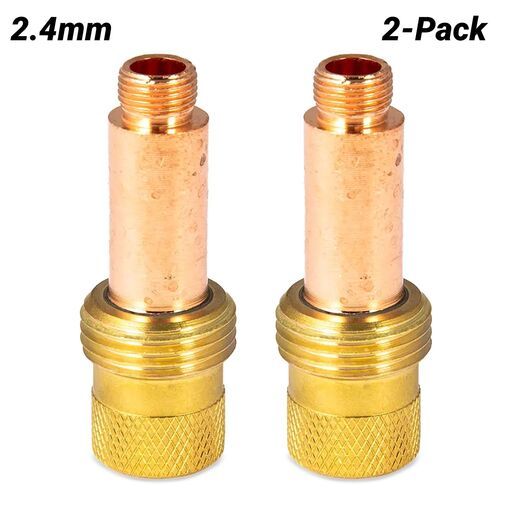 UNIMIG P45V26 2-Pack 2.4mm 17/18/26 Series TIG Gas Lens Collet Body