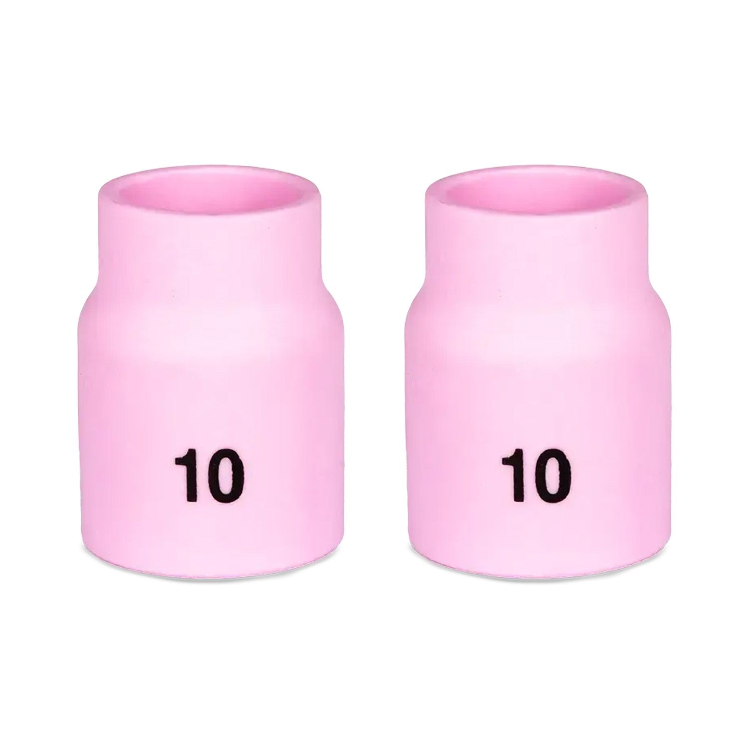 UNIMIG P54N12SW 2-Pack Size 10 17/18/26 Series TIG Short Gas Lens Ceramic Cups – image 1