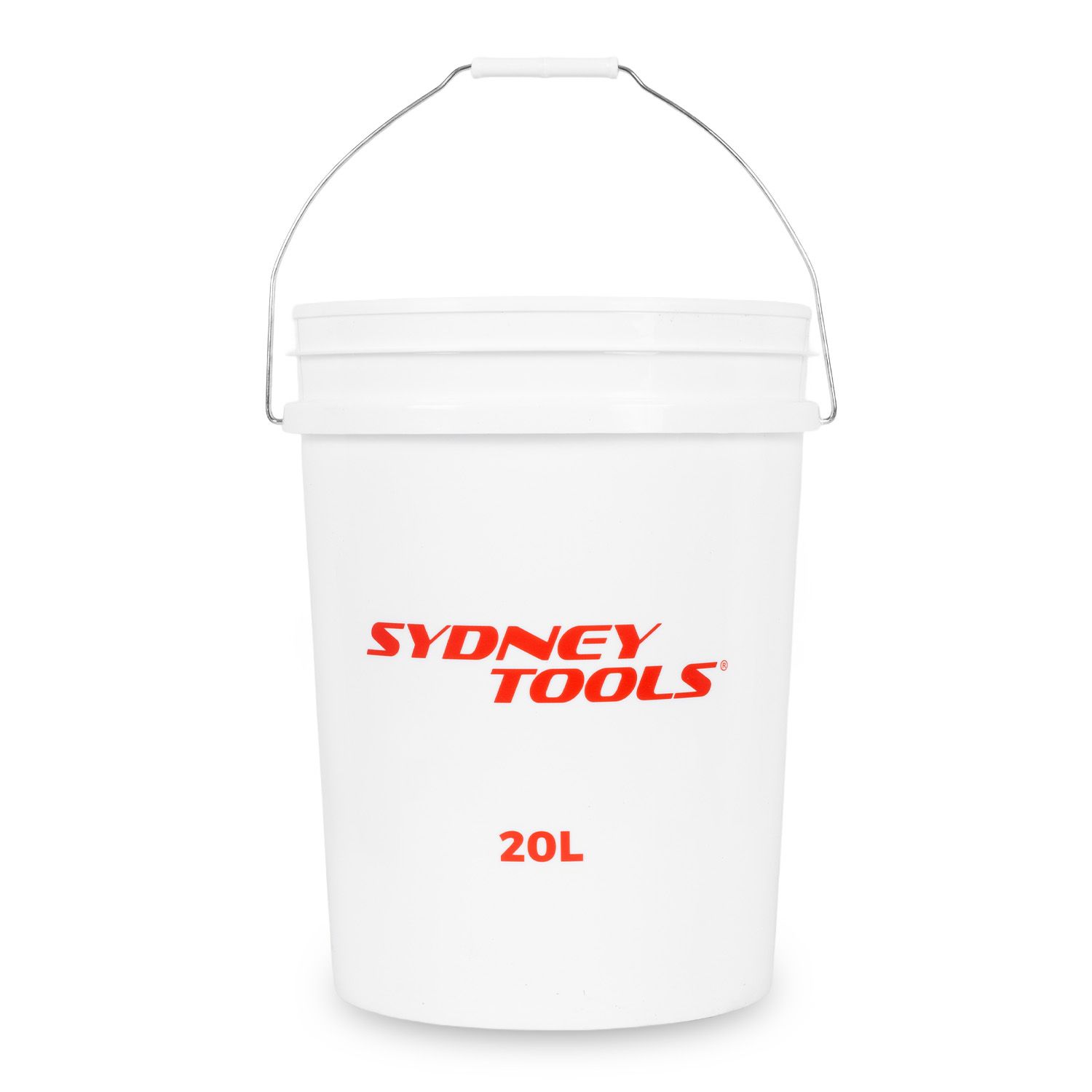Sydney Tools STBWHI20L+SLID20WHI 20L White Plastic Pail Bucket With Lid – image 5