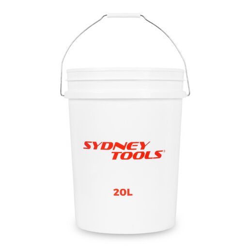 Sydney Tools STBWHI20L+SLID20WHI 20L White Plastic Pail Bucket With Lid – image 5