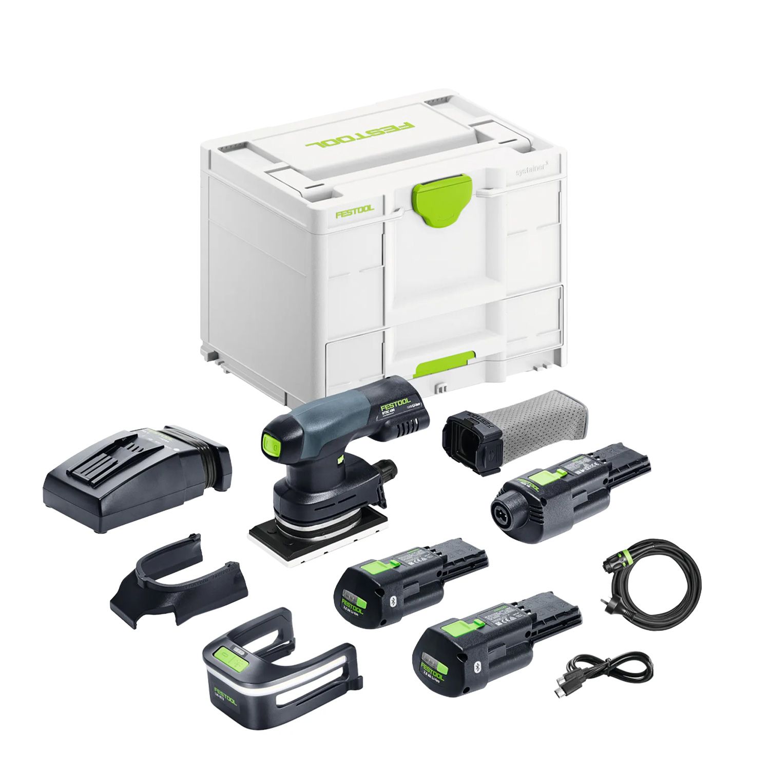[Pre-Order] Festool RTSC 400 (578936) 18V 3.0Ah Li-ion Cordless 80mm x 133mm Orbital 1/4" Sheet Bluetooth Sander Set in Systainer – image 2