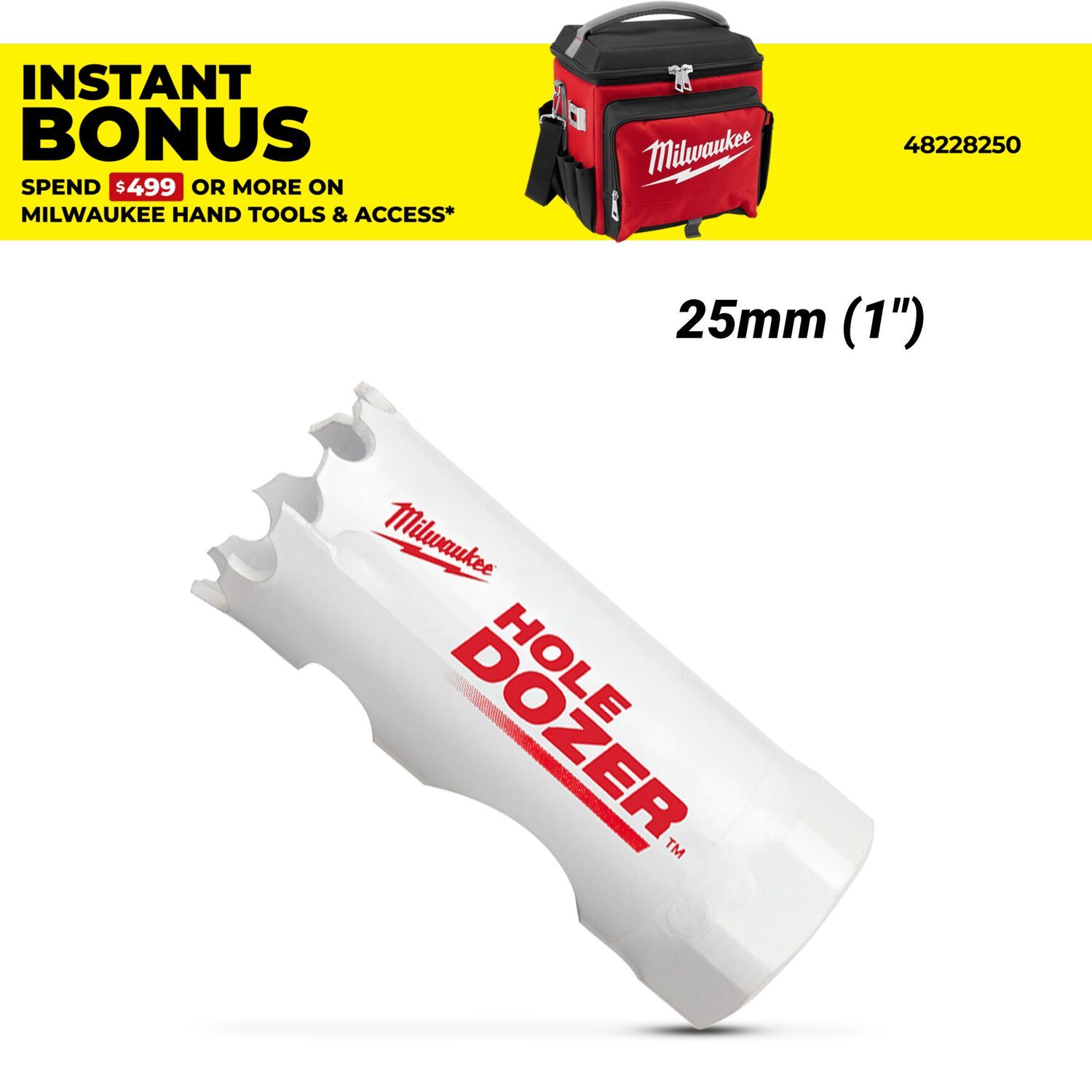 Milwaukee 49560043 25mm (15/16") HOLE DOZER Bi-Metal Hole Saw – image 1