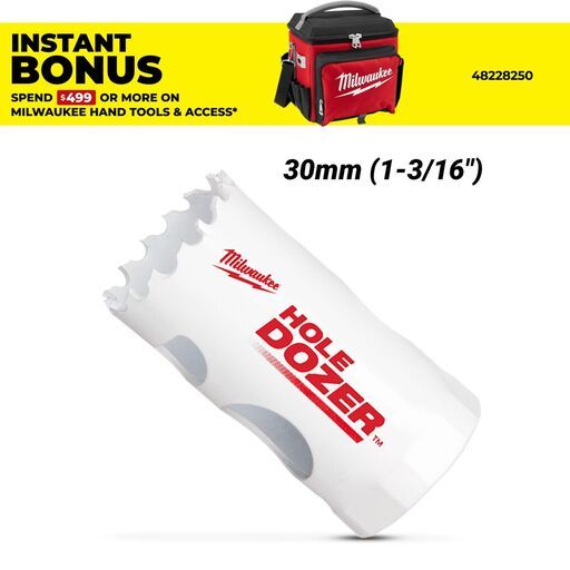 Milwaukee 49560057 30mm (1-3/16") HOLE DOZER Bi-Metal Hole Saw