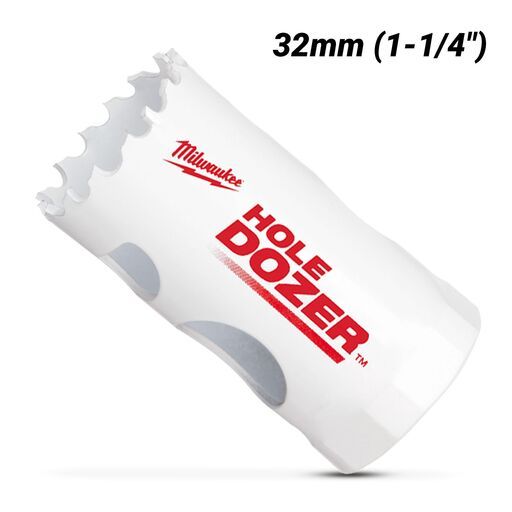 Milwaukee 49560062 32mm (1-1/4") HOLE DOZER Bi-Metal Hole Saw – image 2